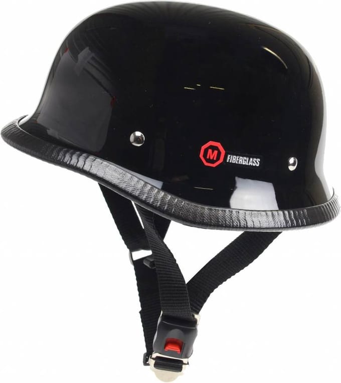 Redbike RK-300 duitse motorhelm zwart maat S