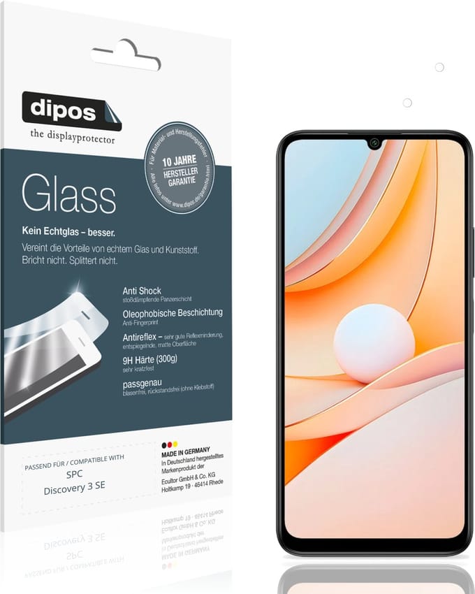 dipos – 2x Matte Pantserfolie geschikt voor SPC Discovery 3 SE | 9H Screenprotector