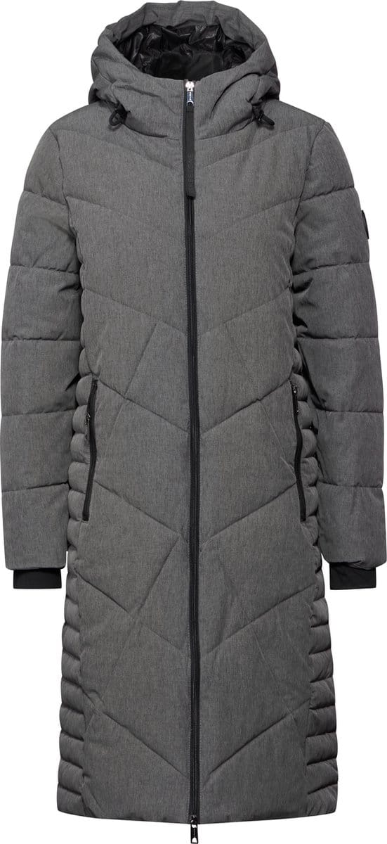 Street One Lange teflon jas - frost grey melange - maat 40
