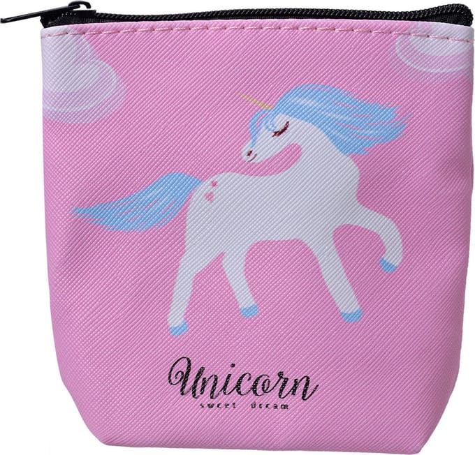 Juleeze Portemonnee 11x11 cm Roze Polyurethaan Eenhoorn