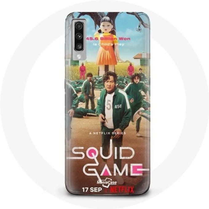 Coque - Samsung - Galaxy A50 - Squid Game - Protection chocs - Souple - Mixte