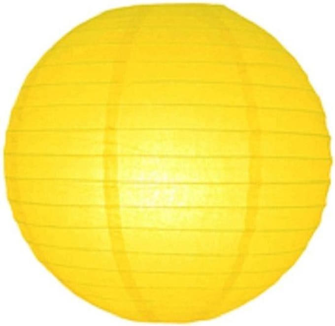 Lampion geel 75 cm