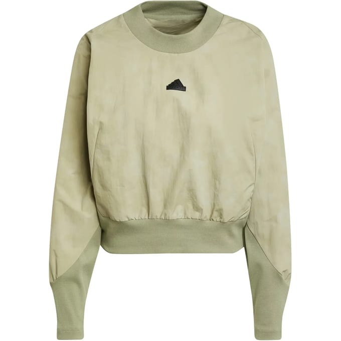 Adidas Z.n.ewoven Sweatshirt Groen M Vrouw