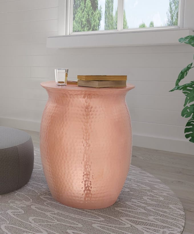 Gloria-Salontafel - 40 cm - Koper Aluminium