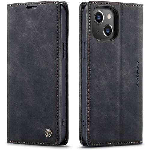 CaseMe Luxe bookcase geschikt voor Apple iPhone 13 - zwart