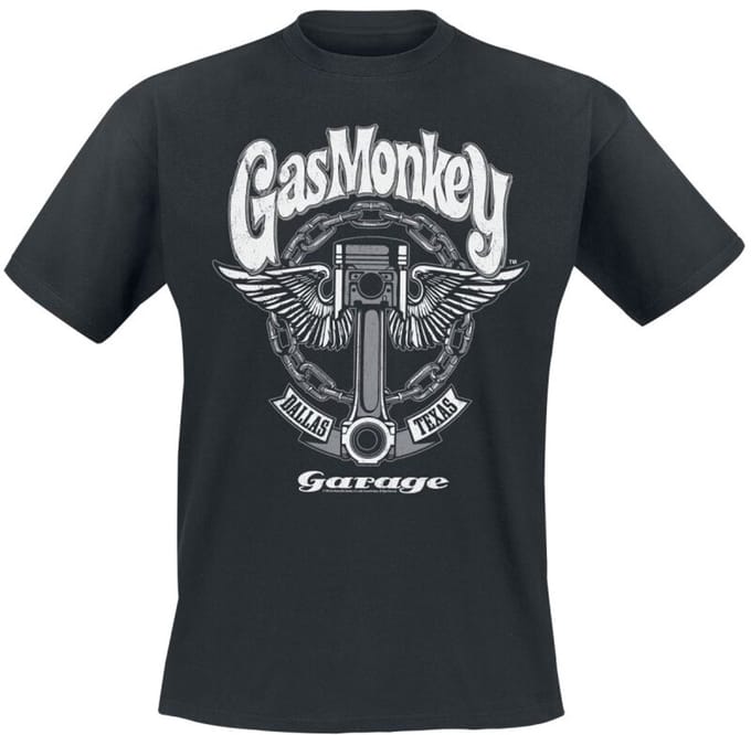 Gas Monkey Garage Big Piston Heren T-shirt - zwart - XXL