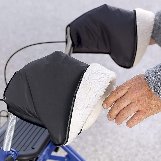 Universele Warmhouders voor Rollator Handvatten - Waterdicht en Winddicht