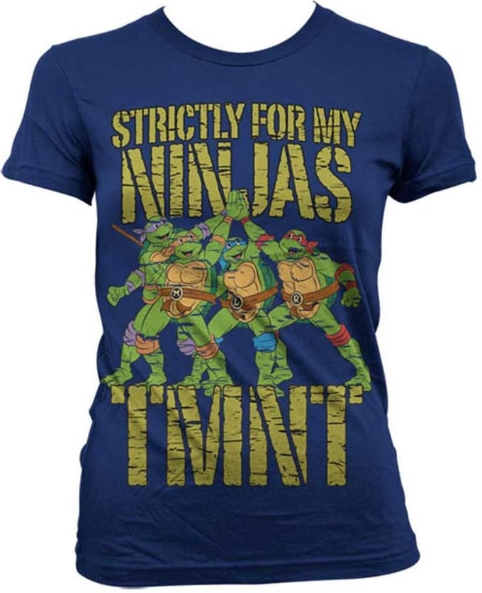 Teenage Mutant Ninja Turtles Dames Tshirt -S- Strictly For My Ninjas Blauw