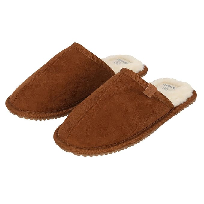 Pantoffel dames met zachte binnenvacht - Cognac / 41/42