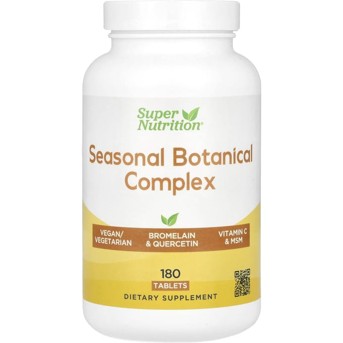 Super Nutrition, Complexe Botanique Saisonnier, 180 Comprimés
