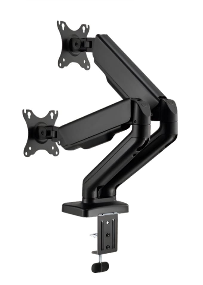SBOX Flex LCD-S024-2 | Verstelbare Monitor-bureaubeugel | Tot 32" | Max 9kg | VESA 100x100 | 2 Monitoren
