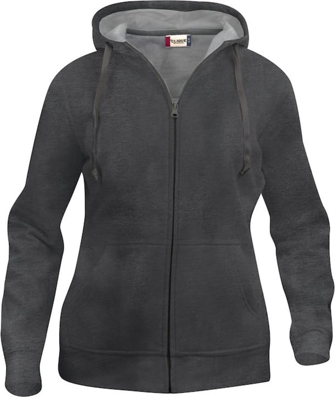 Clique Basic Hoody Full Zip Women 021035 - Antraciet Melange - XXL