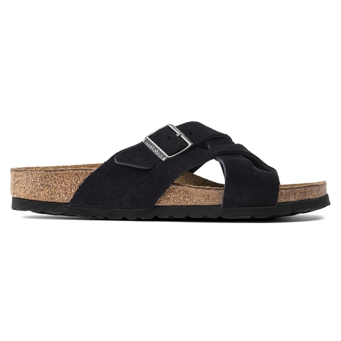 Suède leren sandalen Birkenstock Lugano