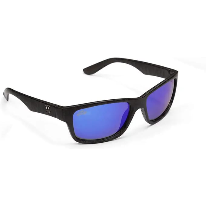 Fox Rage Camouflage Frame - Grey Lens Mirror Blue - Zonnebril - Zwart