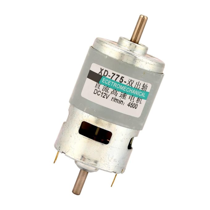 775 Motor 50W High Power Large Torque Double Shaft Dc Motor(12V4500RPM no bracket)