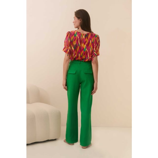 Lofty Manner Blouse Blouse Imani Qd01 810 Multi Color Print Dames Maat - XS