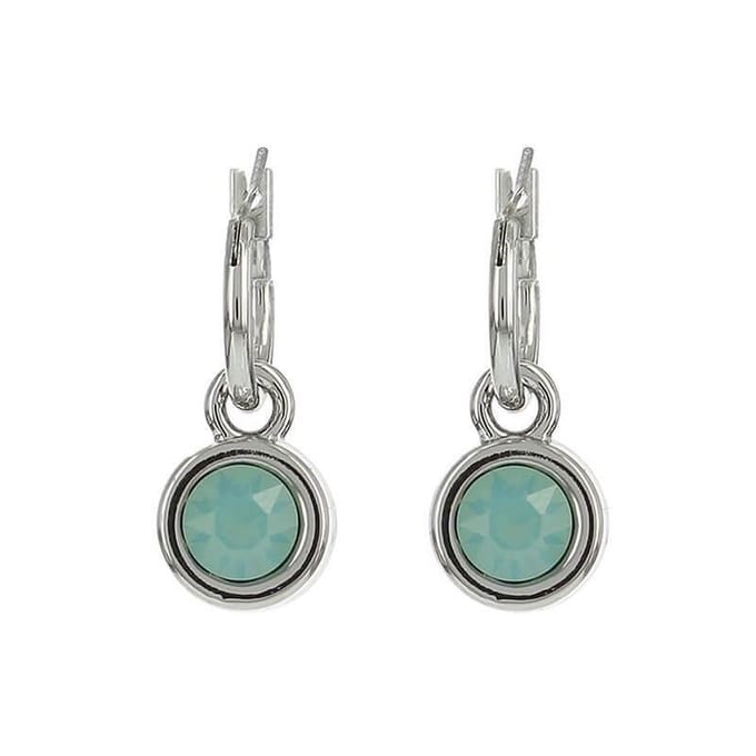 Biba Hang Oorbellen met Swarovski Steentje Pacific Opal