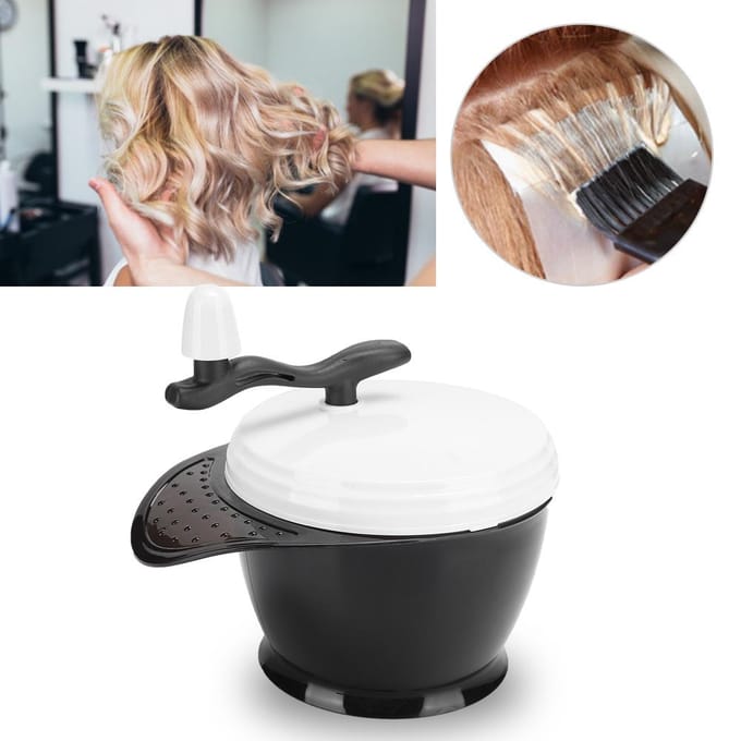 Mélangeur de colorant pour coloration des cheveux, mélangeur à main, bol de mélange de crème pour teinture capillaire gray