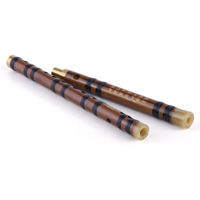 Pluggable Bitter Bamboo Flute Dizi Toonsoort G Studie Niveau Professioneel Key of D bruin
