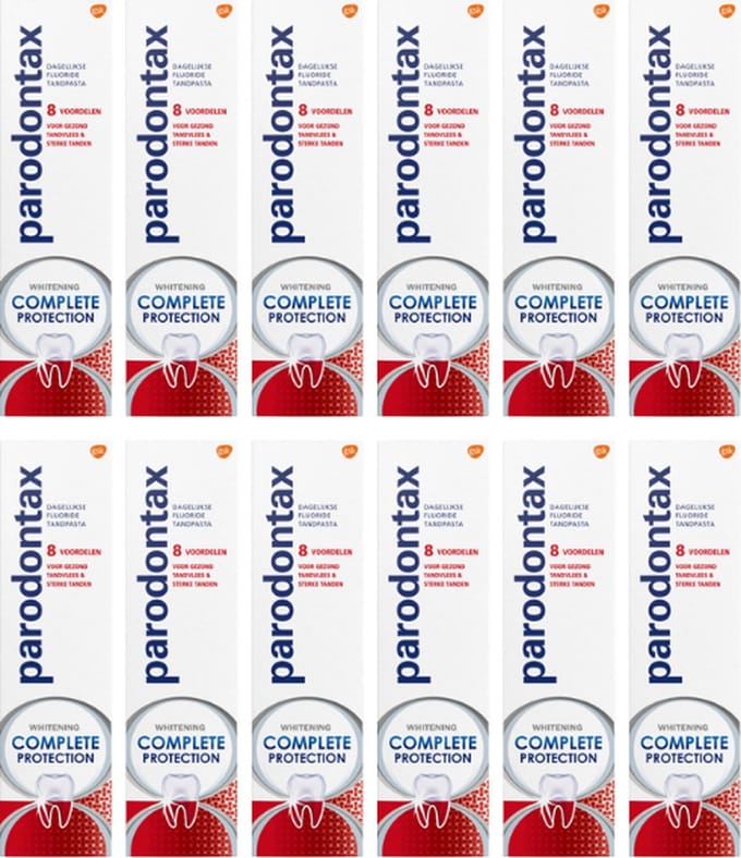 Parodontax - Tandpasta - Complete Protection - Whitening - 75ml x 12