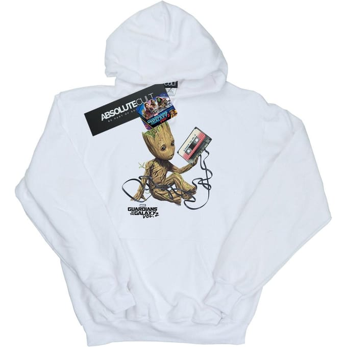 Marvel Jongens Guardians Of The Galaxy Groot Tape Hoodie (Wit)