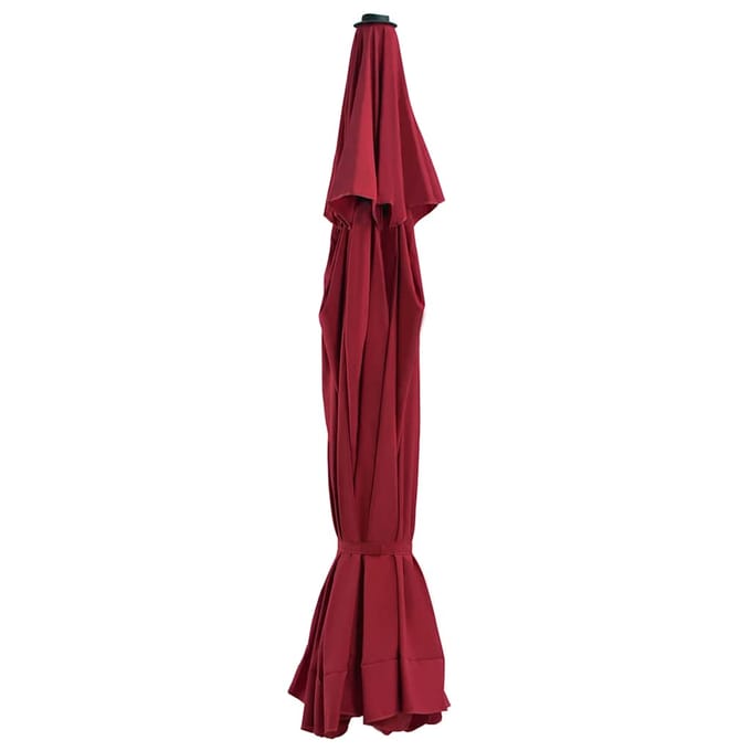 vidaXL - Vervangingsdoek - voor - parasol - 515 - cm - bordeauxrood