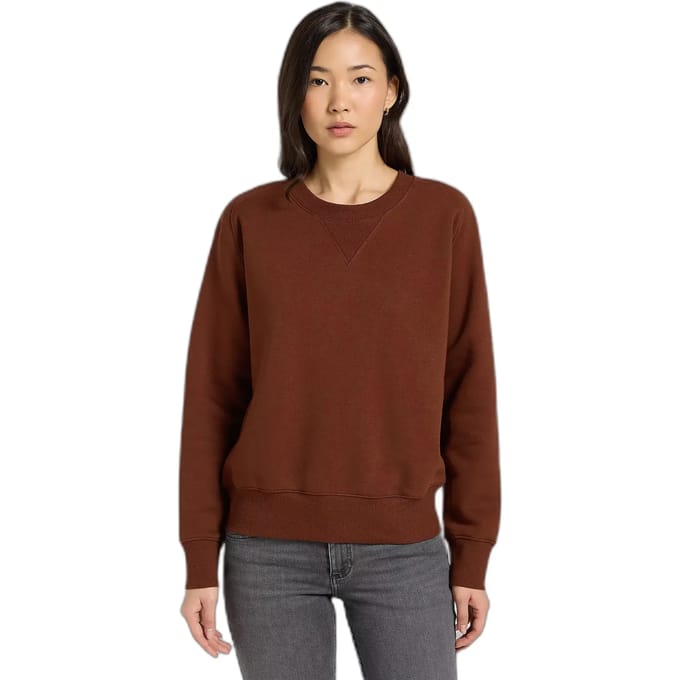 Lee 112371293 Sweatshirt Bruin XS Vrouw