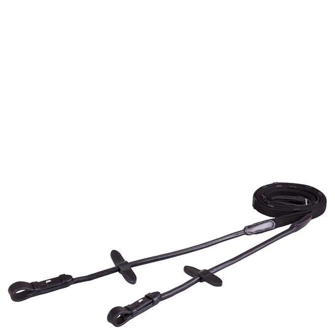 BR WEBBAND TEUGEL RONDGENAAID M/BLINDE SLUITING Zwart-zilver