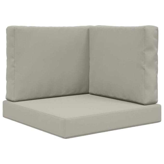vidaXL - Buitenbankkussen - Polyester - Grijs - 60 - x - 60 - cm
