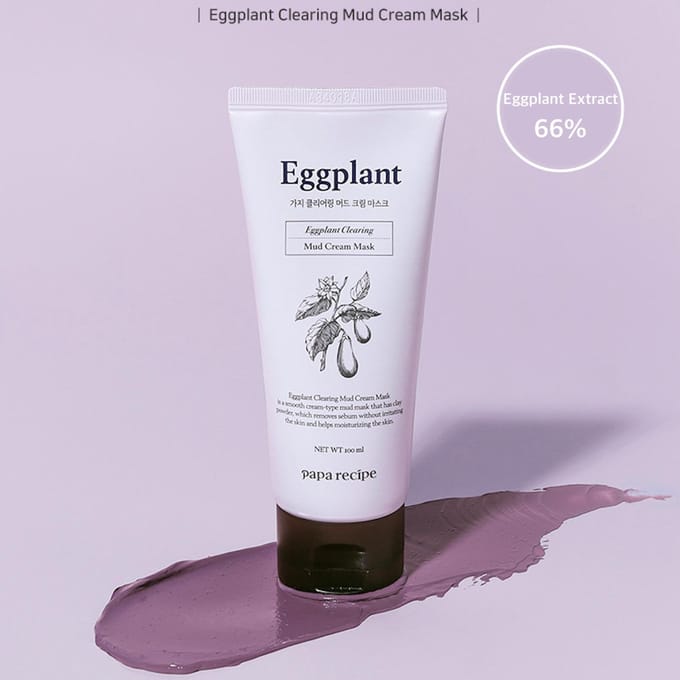 papa recipe - Eggplant Clearing Mud Cream Mask - Gezichtsmasker