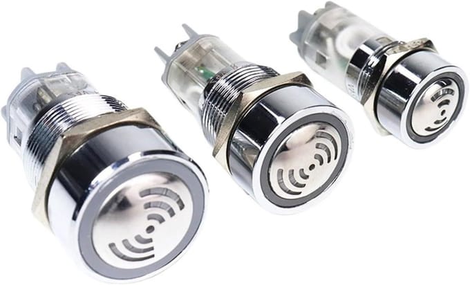LED Flitszoemer - Signaallamp Alarm - Industriële Melding - Waterdicht IP65 - 16 mm - Groen