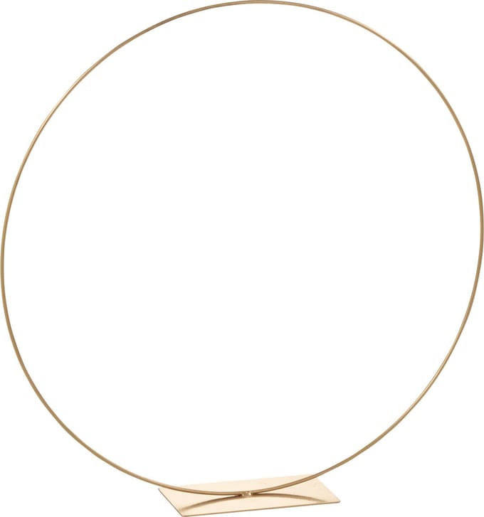 J-Line decoratie Ring Op Voet - metaal - goud - medium