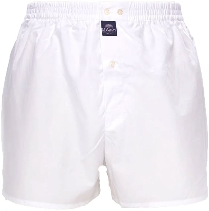 McAlson wijde boxershort classic white