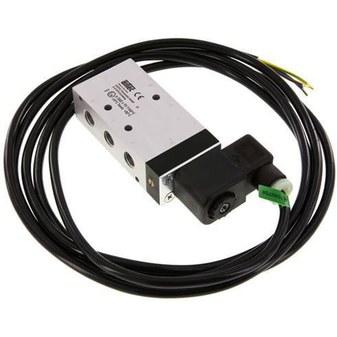 5/2 G1/4'' Magneetventiel 230V AC ATEX 2.5-10bar/35.0-140psi Airtec