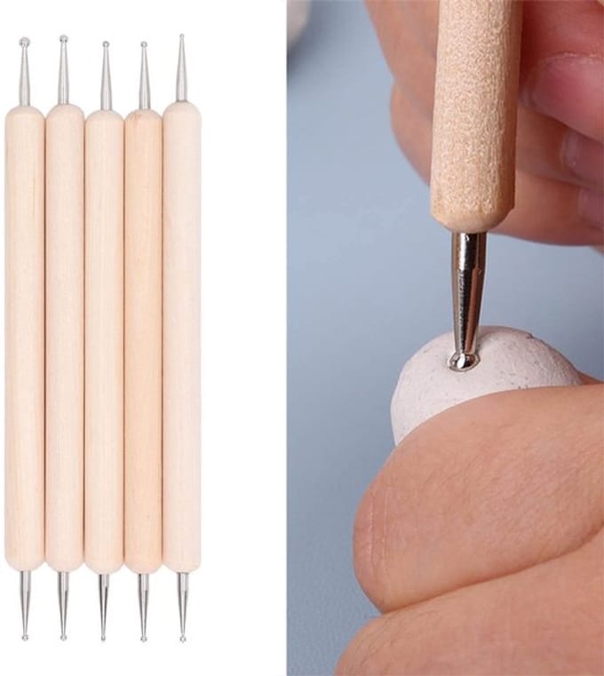 Aladdien - Embossing Stylus Set - 5 Stuks - Aardewerk Sculptie