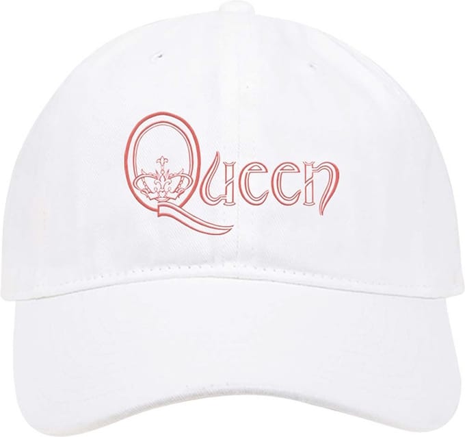 Queen - Crown In Q Logo Baseball pet - Wit