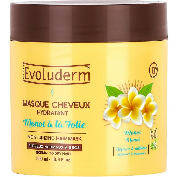 Evoluderm Moisturizing Hair Mask Monoi A La Folie 500 ml