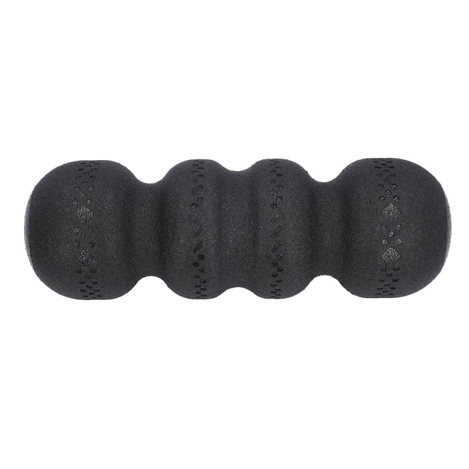 Foamroller 18 Inch Zwart EPP Hardheid 75 Gegroefd Ontwerp Spier Massage Roller voor Oefeningen black