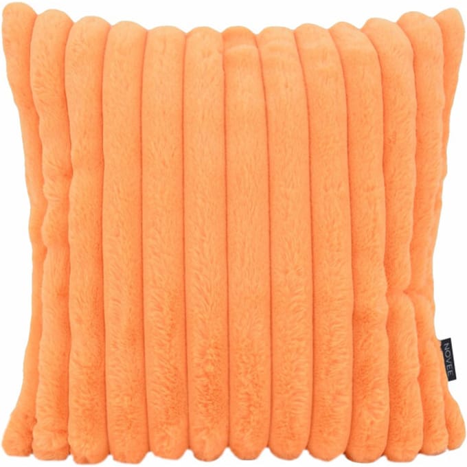 NOVÉE Rosie rib oranje | 45 x 45 cm | kussenhoes | polyester