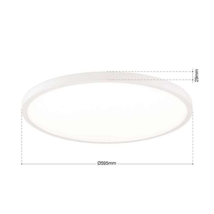 ORION LED plafondlamp Disc, wit Ø 60 cm, CCT, metaal/kunststof