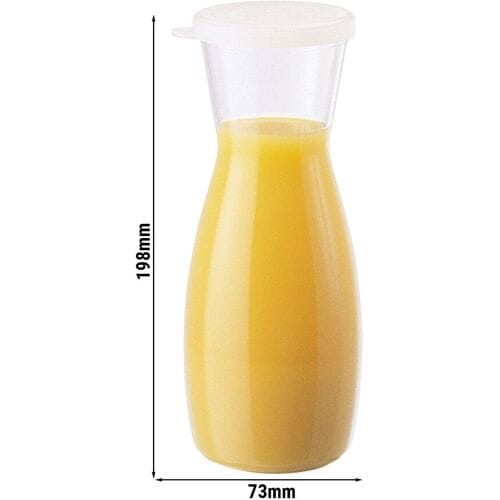 (12 stuks) CAMBRO CAMLITER® - Drankenkaraf - 0,5 liter - inclusief deksel transparant