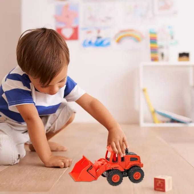 1:55 Kinderen Plastic Voertuig Auto Speelgoed Vrachtwagens Bouwvoertuig Graafmachine Bulldozer Model Traagheid Kindercadeaus carro