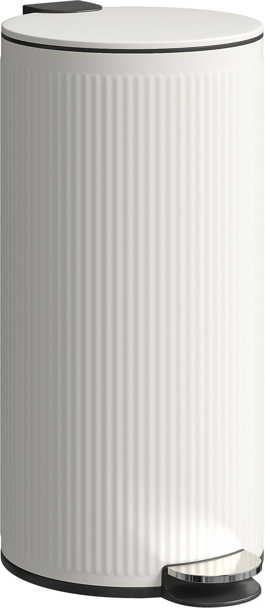 4goodz Prullenbak 30 L Pedaalemmer - Softclose - Binnenemmer - Wit