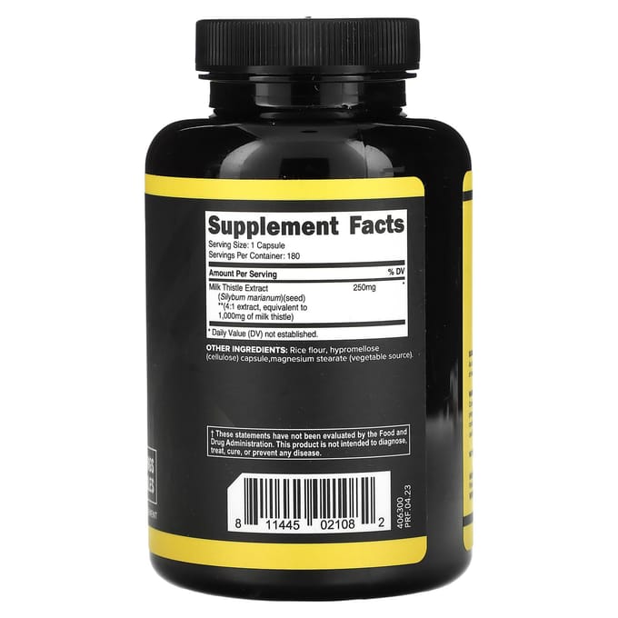 Primaforce, chardon-Marie, 1 000 mg, 180 capsules