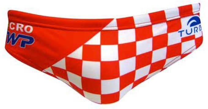 Turbo Croatia Zwemslip Rood,Wit 3-4 Years Jongen