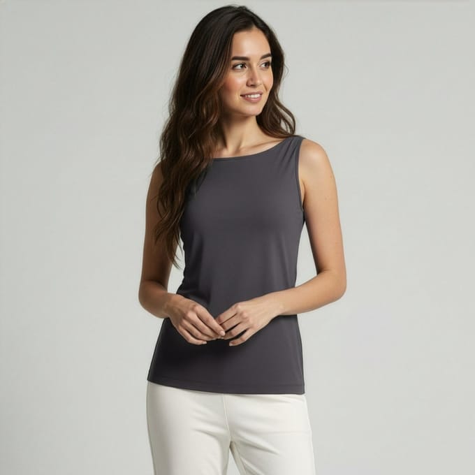 Yoga-Top Boatneck "ala" - stonehenge