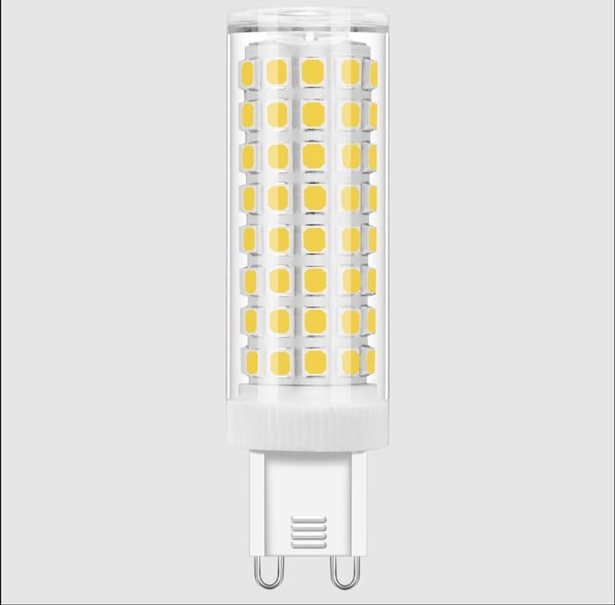 ETH Led G9 glas 5.5w/50w 550l 2700k 240v dimbaar d18.5xh63mm
