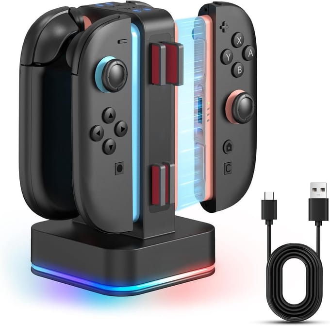 Geschikt voor Nintendo Switch 2 - Oplaadstation - Vierkant
