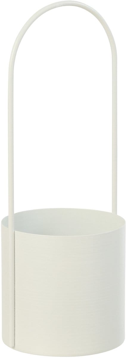 J-Line bloempot - ijzer - wit - medium