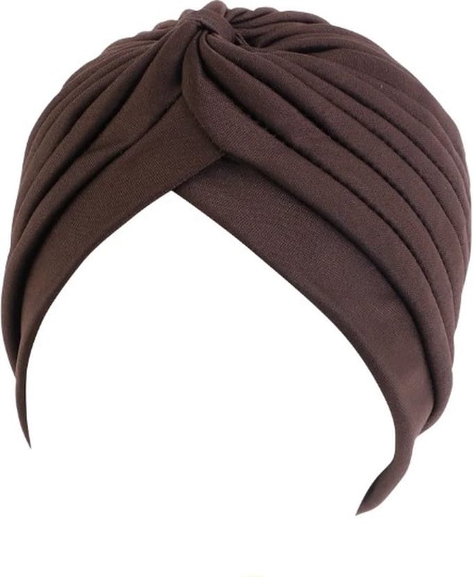 Go Go Gadget - Hijab - Hoofddeksel - Chemomuts - Islamitisch - Tulband - Muts - Donker Bruin